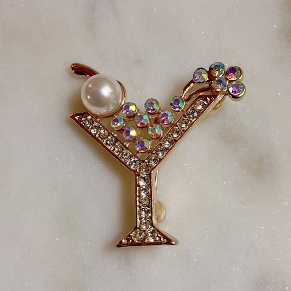 Jewelry - Tini Cocktail Brooch
